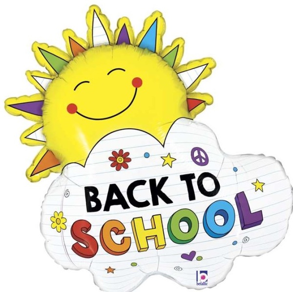 Balónek fóliový Sunshine Back To School 79 cm