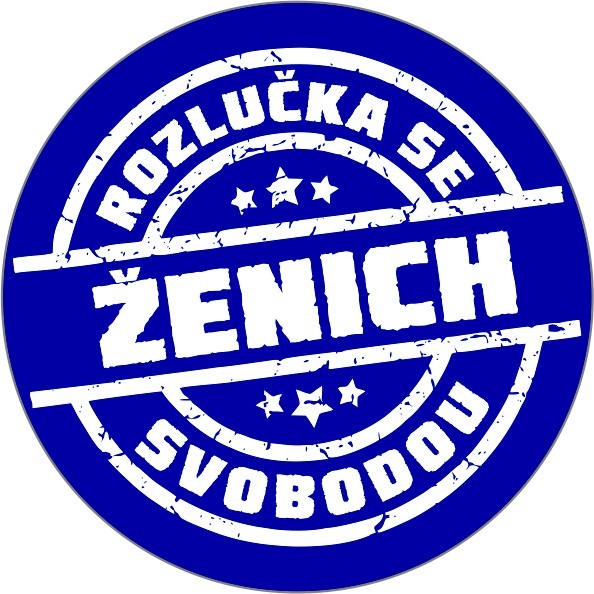 PLACKA Rozlučka se svobodou modrá Ženich