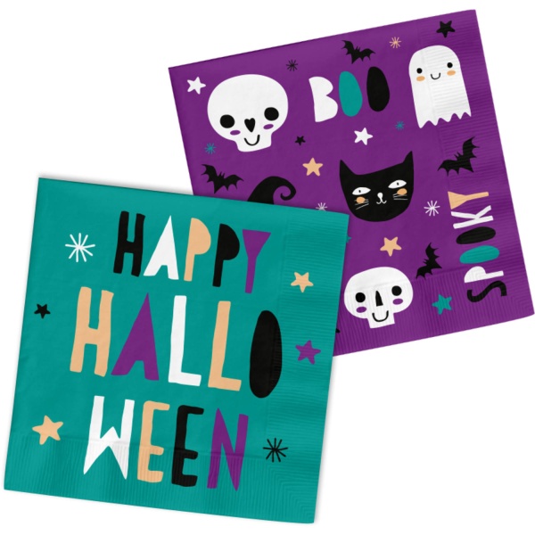 Halloween Happy party - Ubrousky papírové 33 x 33cm 20 ks