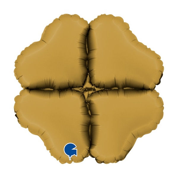 Balónková základna srdce saténová zlatá 41 cm