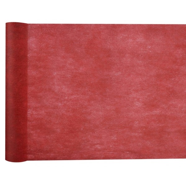 Šerpa / běhoun na stůl - netkaná textilie Burgundy 10 m x 30 cm