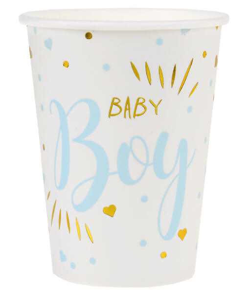 Papírové kelímky Baby Boy 270ml 10ks