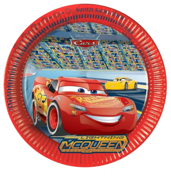 Papírové talíře Cars 23cm 8ks