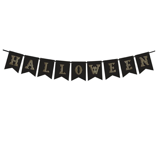 Banner Halloween černý