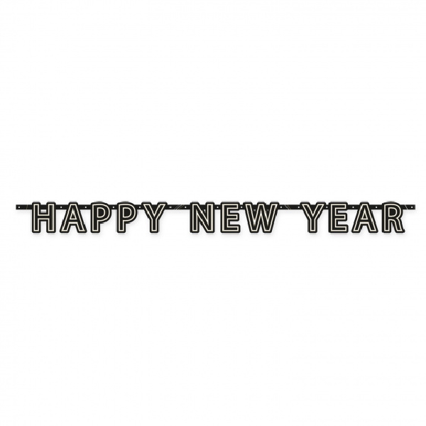 Banner Happy New Year Elegant 180 x 13