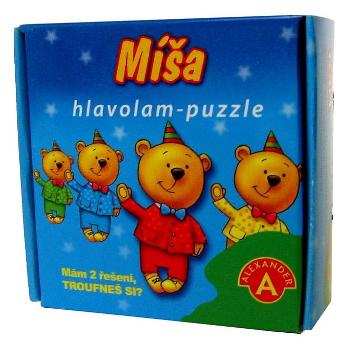 Hra hlavolam-puzzle Míša (Zapeklité kartičky)