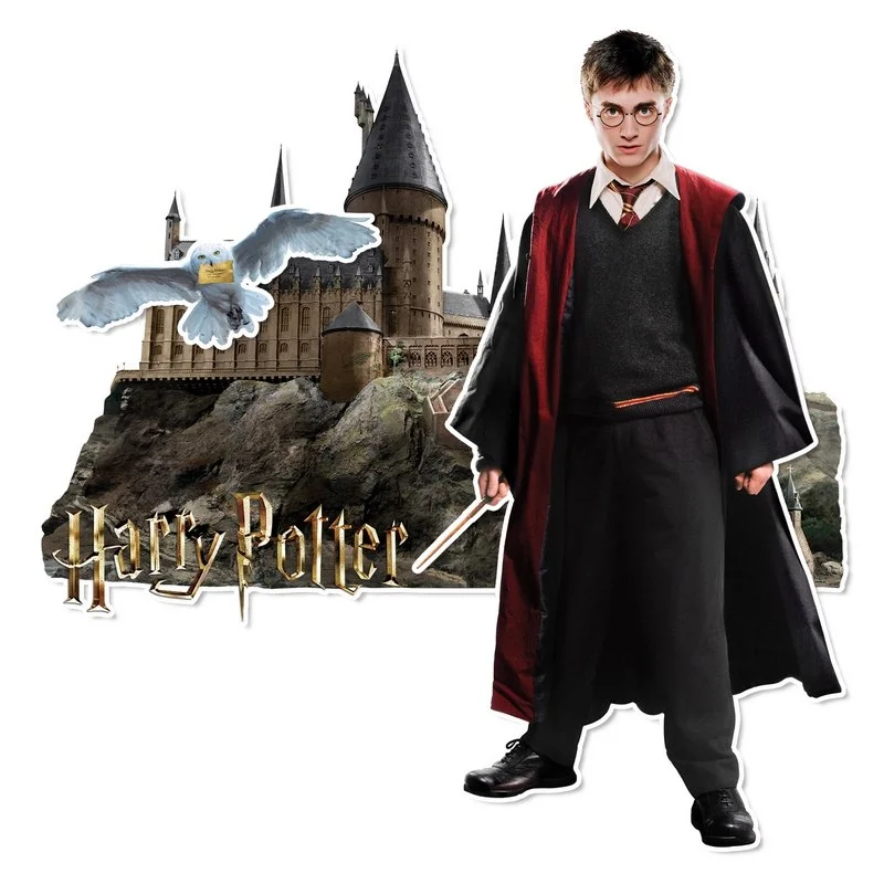 Nálepka 3D Harry Potter Bradavický hrad 8.5 x 31cm