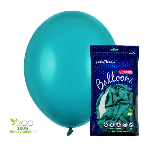 Balónky latexové pastelové Lagoon Blue - 27 cm 100 ks