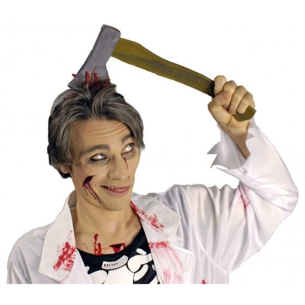 Halloween Horror - čelenka se sekyrou