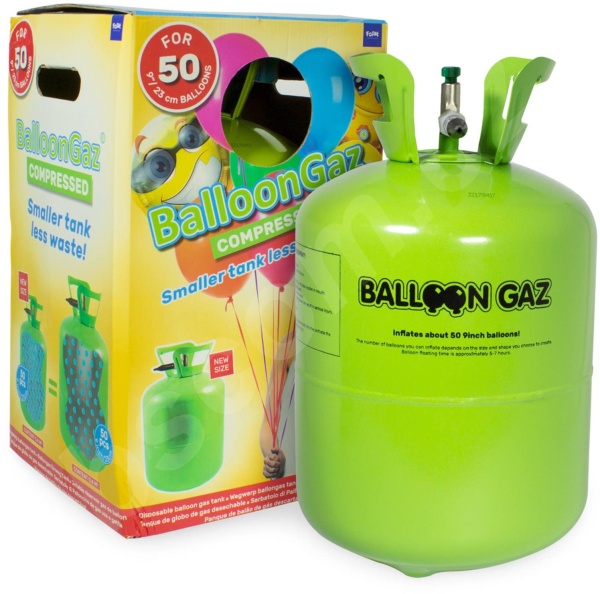 Helium do balónků – na 50 balónků 23 cm