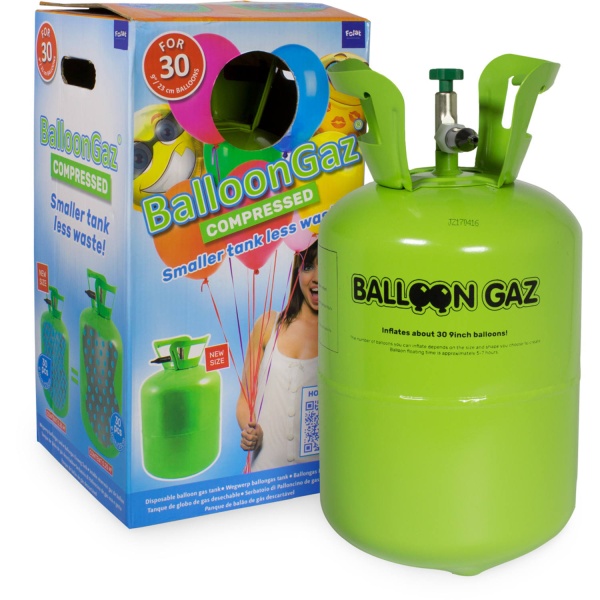 Helium do balónků – 30 balónků 23 cm