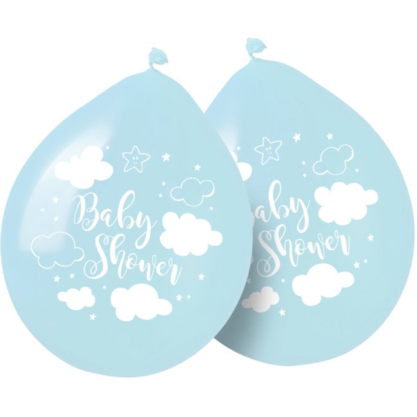 Latexové balónky Baby Shower modré 30 cm 8 ks