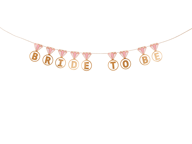 Banner Bride to be prsteny 250cm