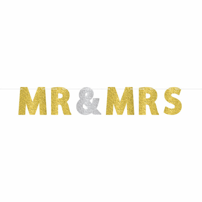 Banner Mr & Mrs 365x17cm