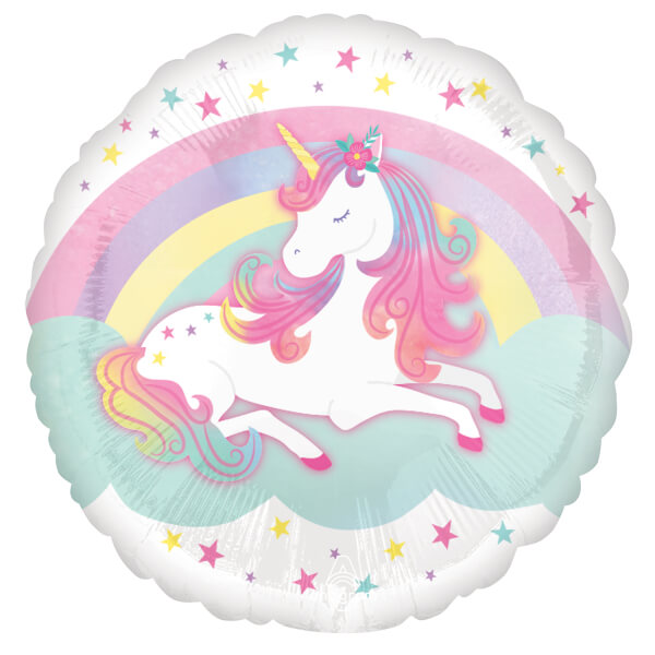 Fóliový balónek Unicorn pastelový 43cm