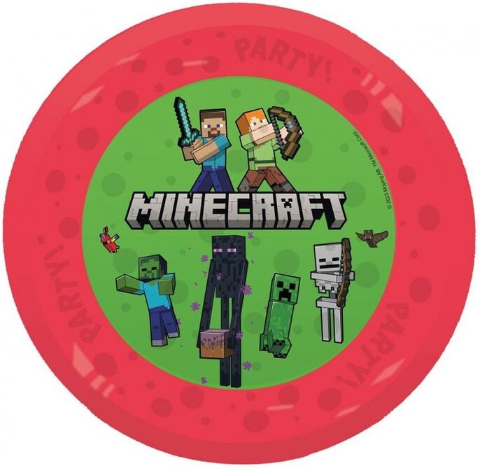 Plastový talíř Minecraft 21cm 1ks