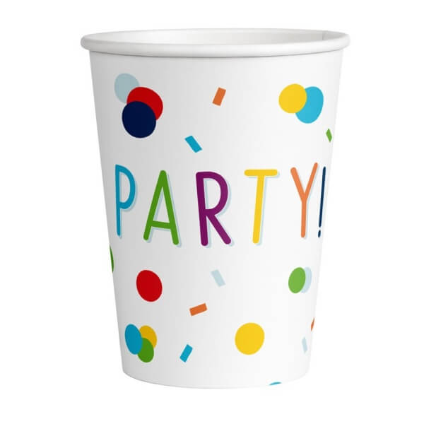 Papírové kelímky Let´s Party 250ml 8ks