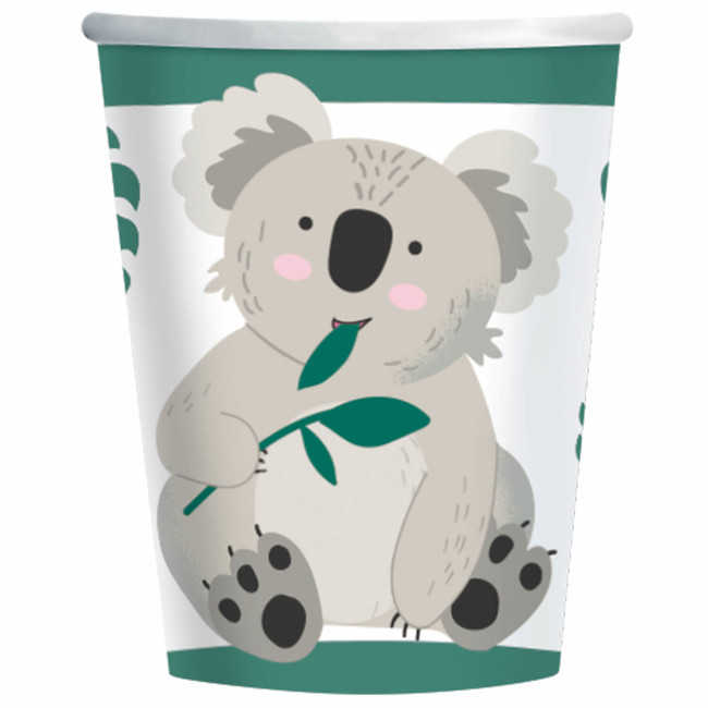 Papírové kelímky Koala Party 250ml 8ks