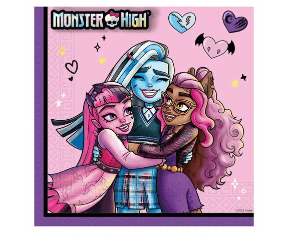 Ubrousky Monster High 33x33cm 20ks