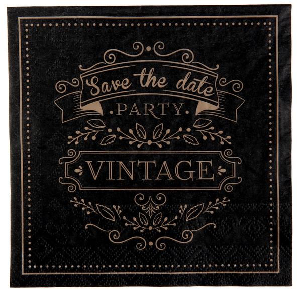 Ubrousky Party Vintage 16x16cm 10ks