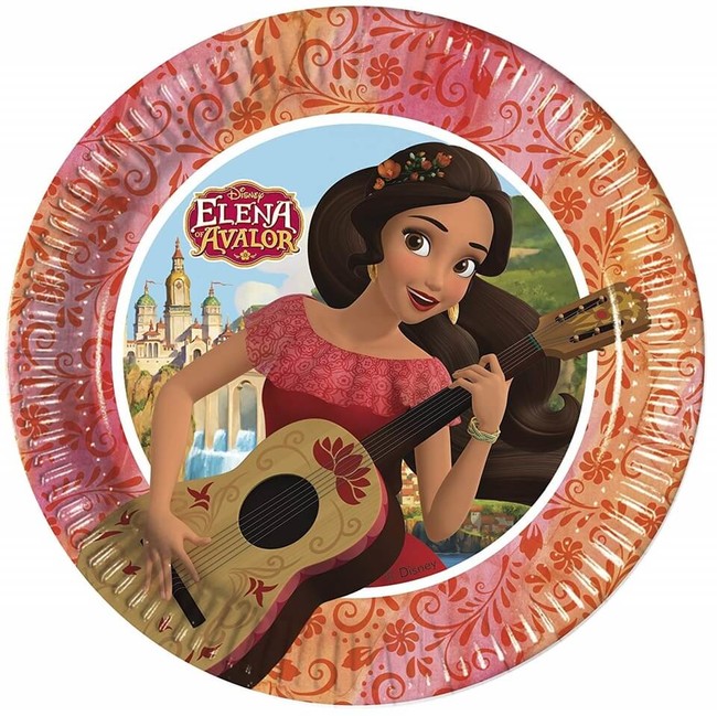 Papírové talíře Elena z Avaloru 23cm 8ks