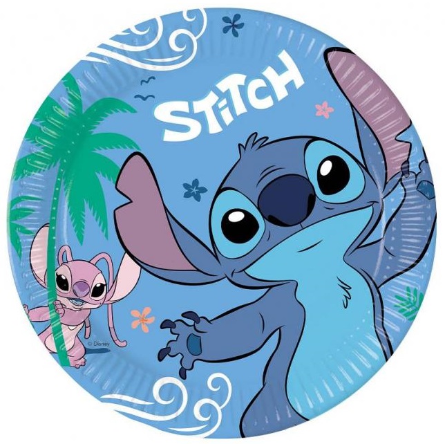 Papírové talíře Stitch 23cm 8ks