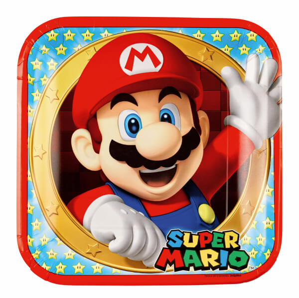 Papírové talíře Super Mario 23cm 8ks