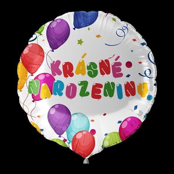 Balónek fóliový Krásné narozeniny 45 cm