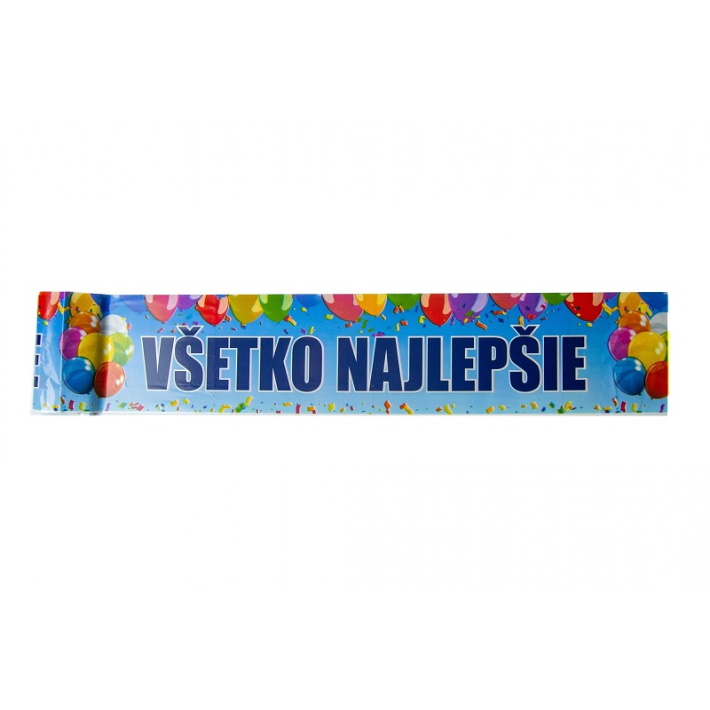 Banner Všetko najlepšie extra dlouhý 5m