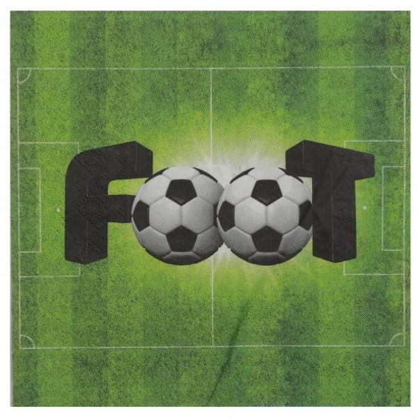 Ubrousky Fotbal 33x33 cm 20 ks