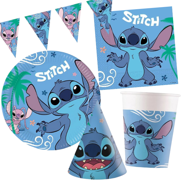 Party Set - Stitch a Angel pro 6 osob