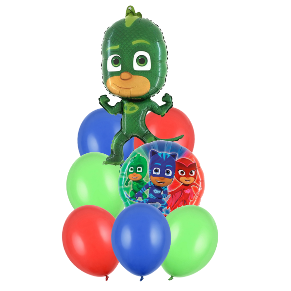 Balónkový set - PJ Mask Pyžamasky Gekko 8 ks