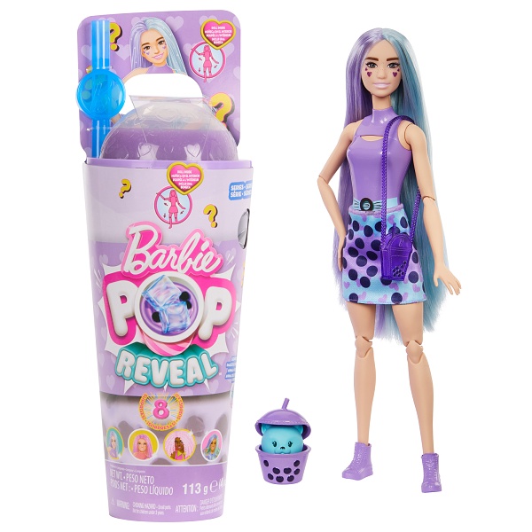 Barbie pop reveal Barbie bubble tea