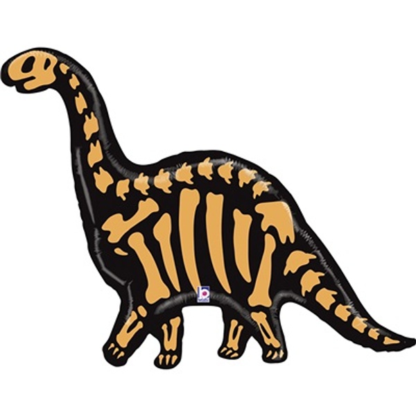 Balónek fóliový Brontosaurus kostra 127 cm