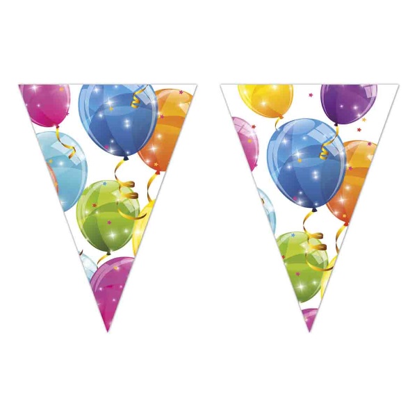 Banner vlaječkový Sparkling Balloons 1ks